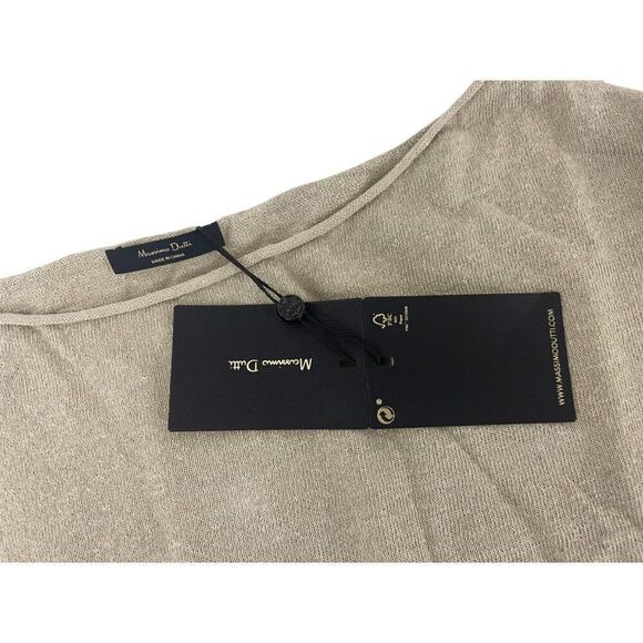 Massimo Dutti Womens Sweater Linen S Small Drop shoulder boat neck 5756/769 NWT - Picture 5 of 14